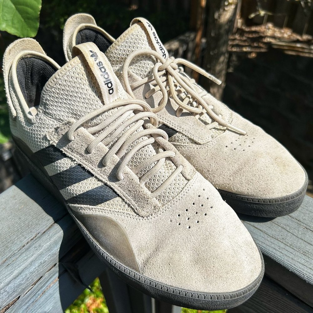 Adidas 3ST 001 CQ1084 Grey Black Men's US 10.5 Ten Half Shoes Sneakers